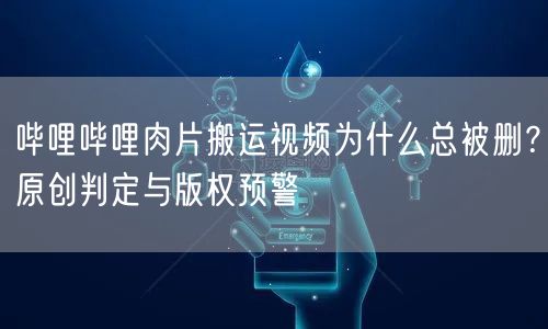 哔哩哔哩肉片搬运视频为什么总被删？原创判定与版权预警