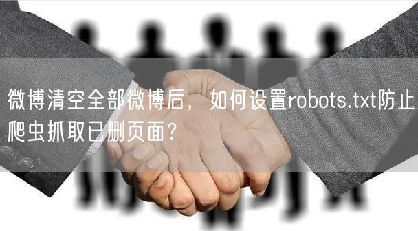微博清空全部微博后，如何设置robots.txt防止爬虫抓取已删页面？